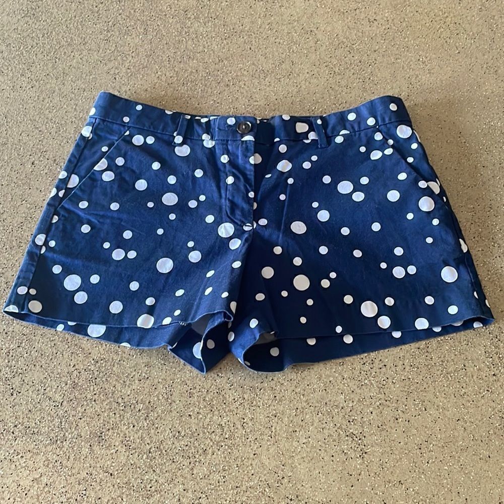 Khakis by GAP navy blue and white polka dot Summer Short